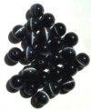 25 8mm Round Jet Fiber Optic Cats Eye Beads